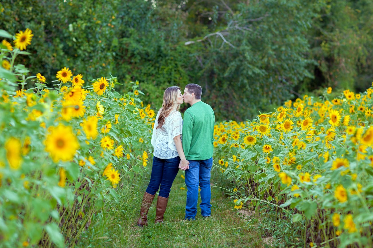 Sunflower Engagement Pictures | Lauren Myers Photography