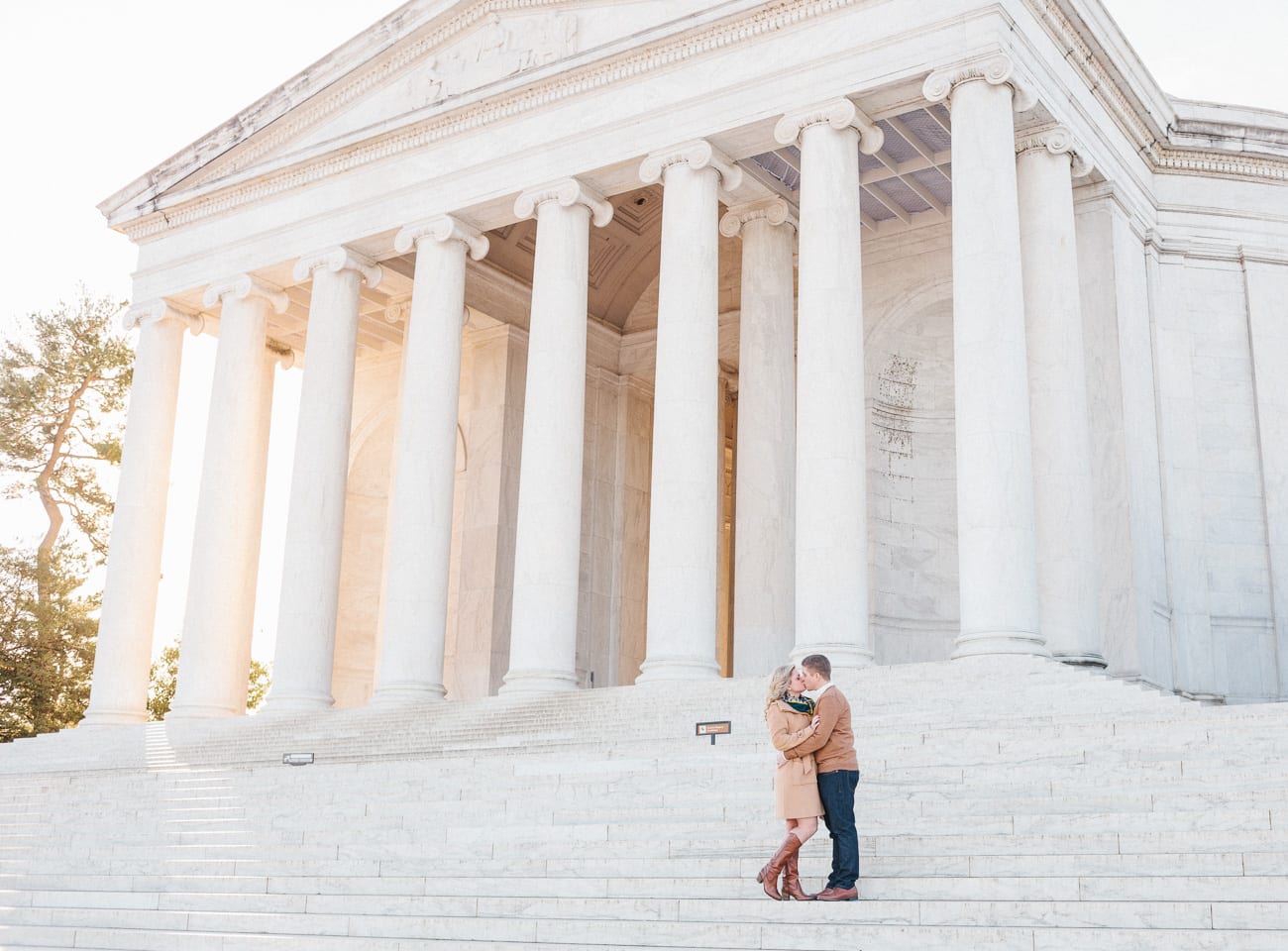 Washington, DC- Jefferson Memorial Engagement Session by Lauren Myers Photography
