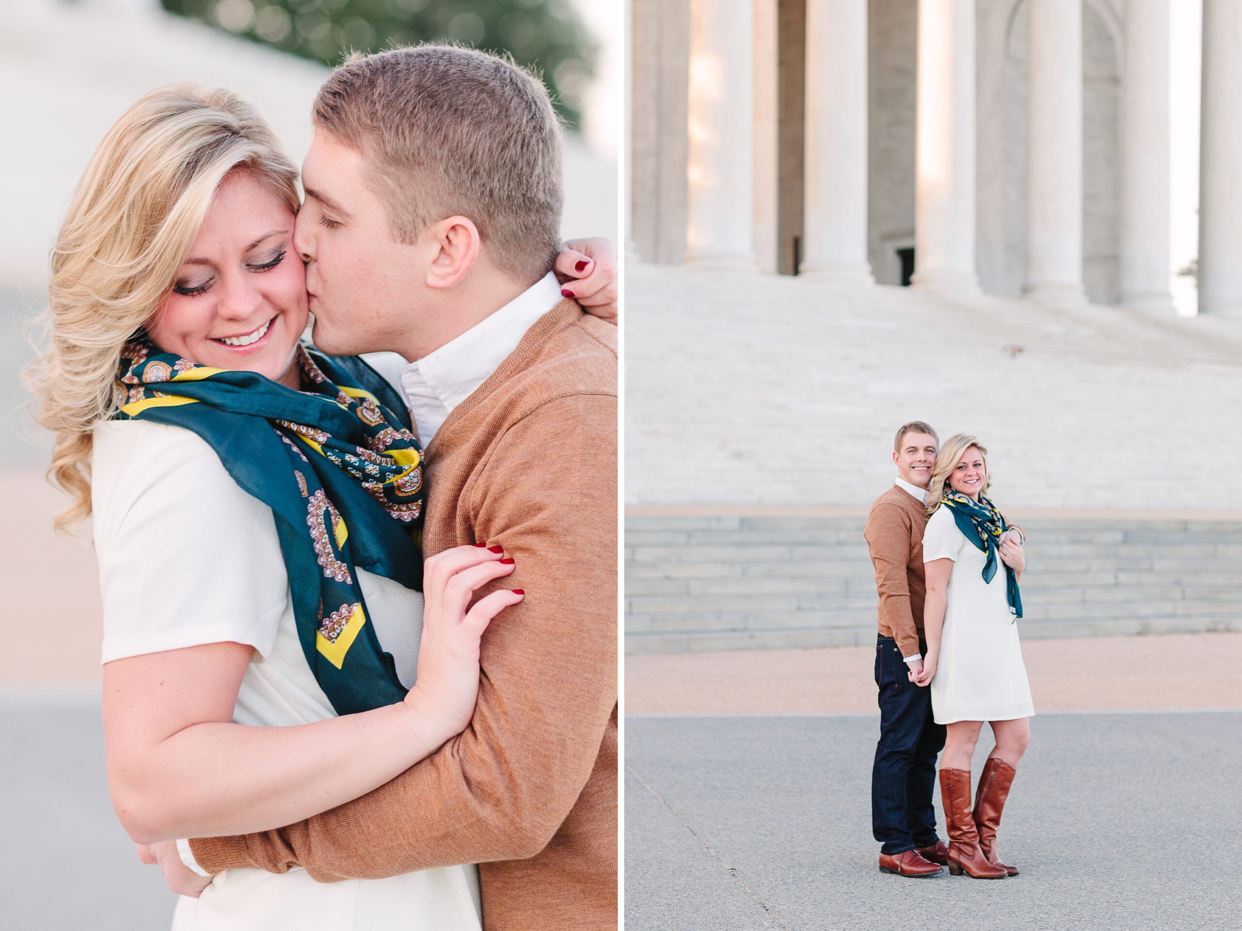 Jefferson Memorial- Washington, DC Engagement Session by Lauren Myers Photography