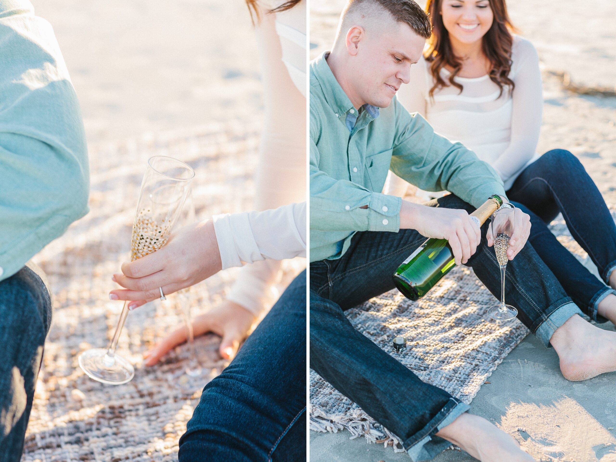 NYE Inspired Engagement Session in Downtown Savannah Georgia by Lauren Myers Photographyv