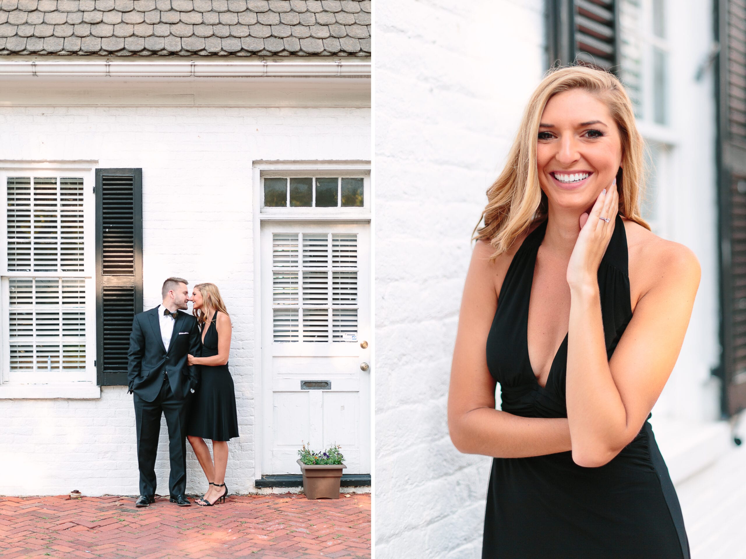 NYE Inspired Engagement Session at Downtown Frederick by Lauren Myers Photography #NYEWedding #Engaged #engagement #shesaidyes #huffpostido #thatsdarling #soloverly #theknot #thedailywedding #engagementsession #howheasked #proposal
