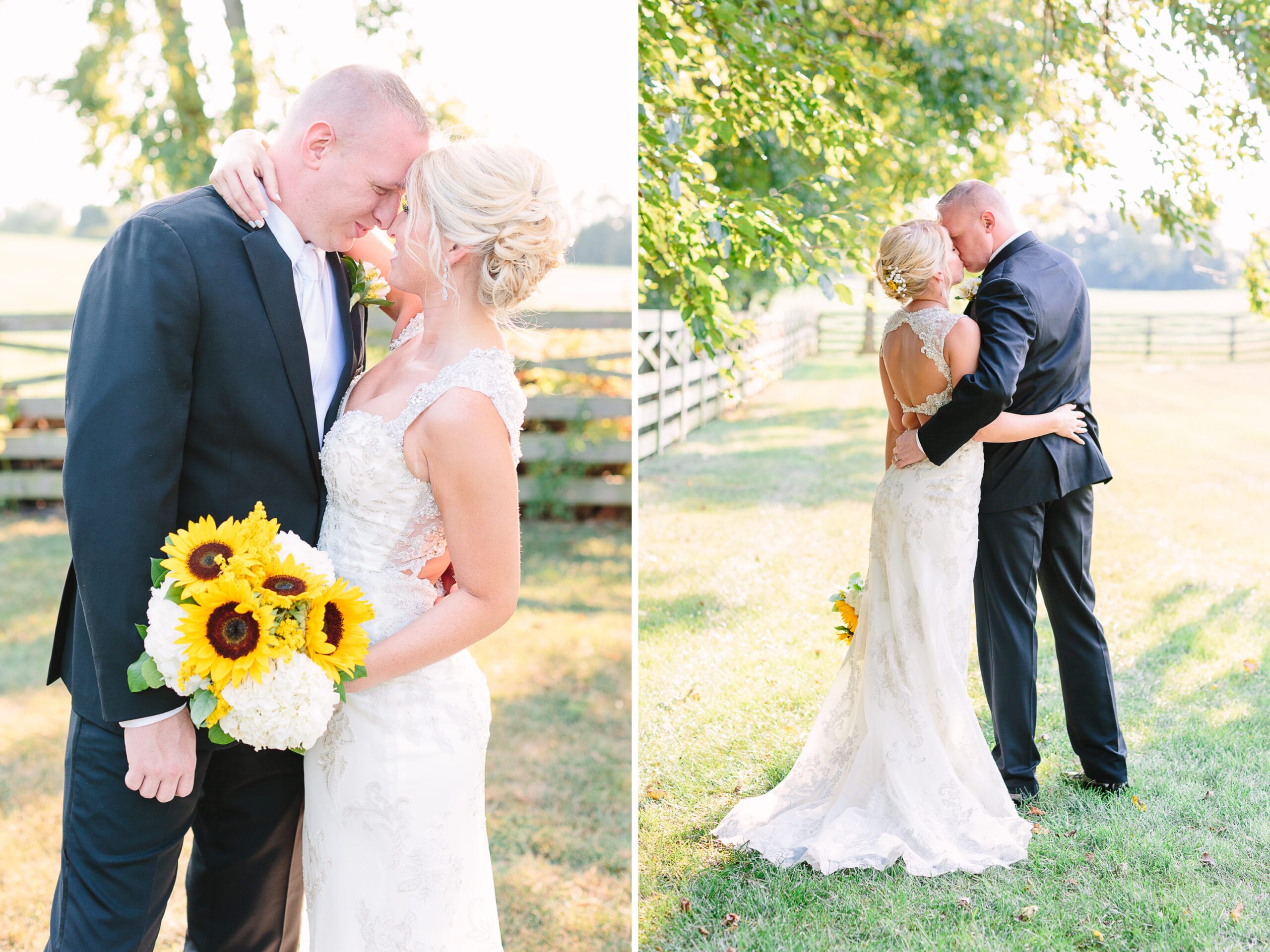 Rustic Sunflower Walkers Overlook Wedding by Lauren Myers Photography